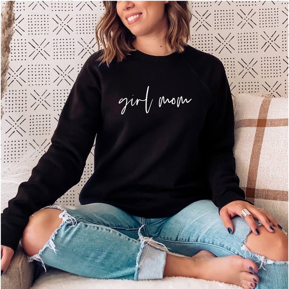 GIRL Mom Sweatshirt | Mom Sweatshirt - Picture 1 of 3